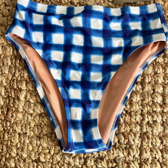 J CREW French bikini top and matching bottom in gingham NWT - Picture 3 of 12